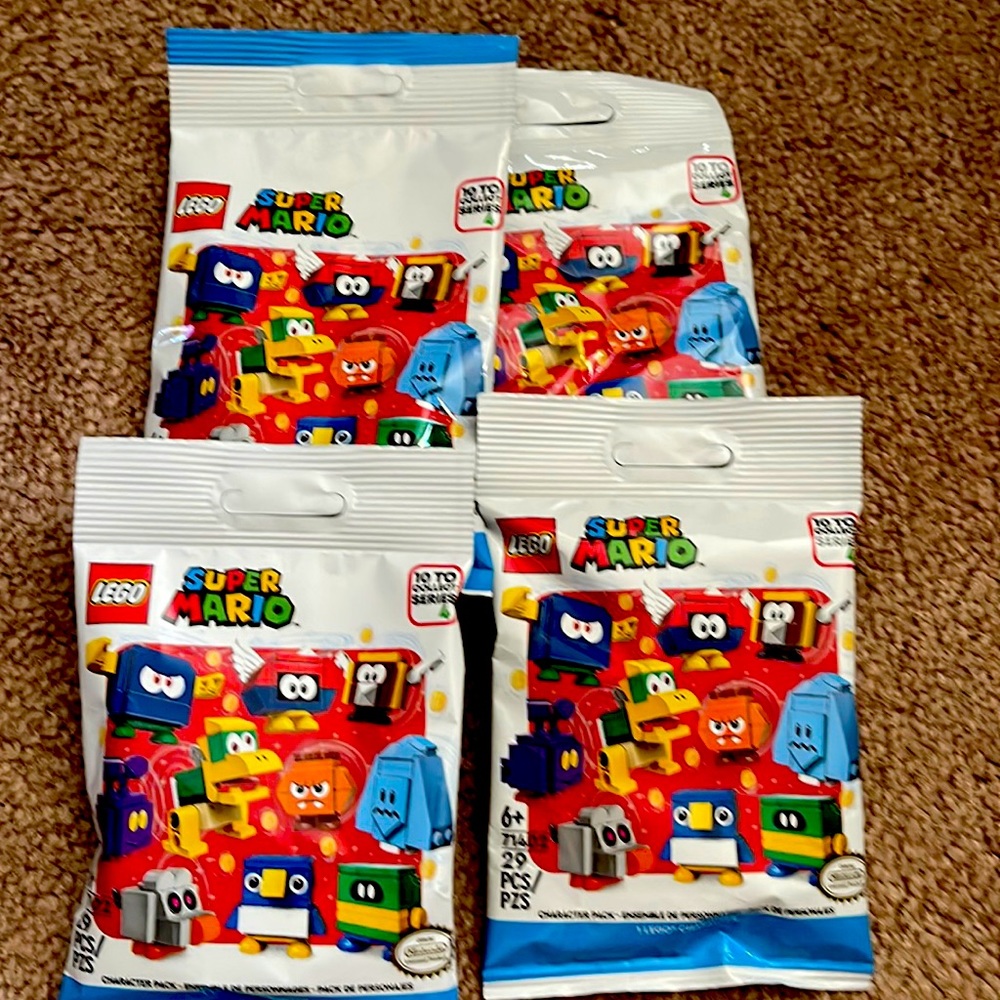 New 4 packs super Mario Lego surprise characters